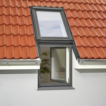 Tetőtéri ablak + homlokzati ablak/ajtó összekötő elem, 94 cm