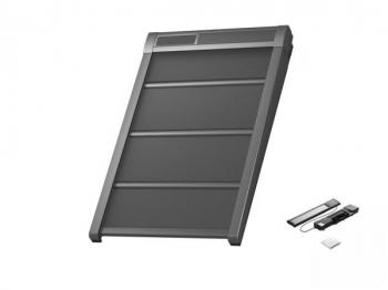 SSS napelemes hővédő fényzáró roló UK10 méretű ablakra + KSX ablakmozgató motor